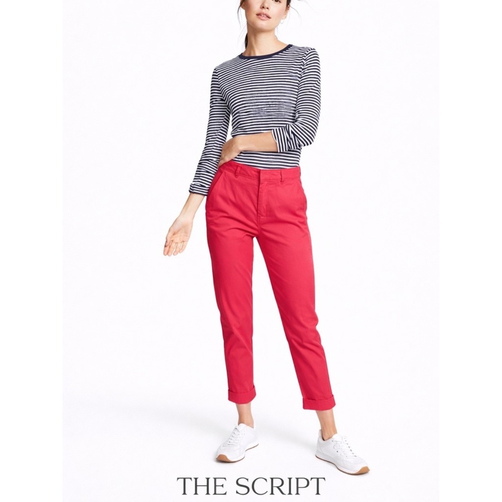 The Script Framboise Matilde Red Trousers Pants Small